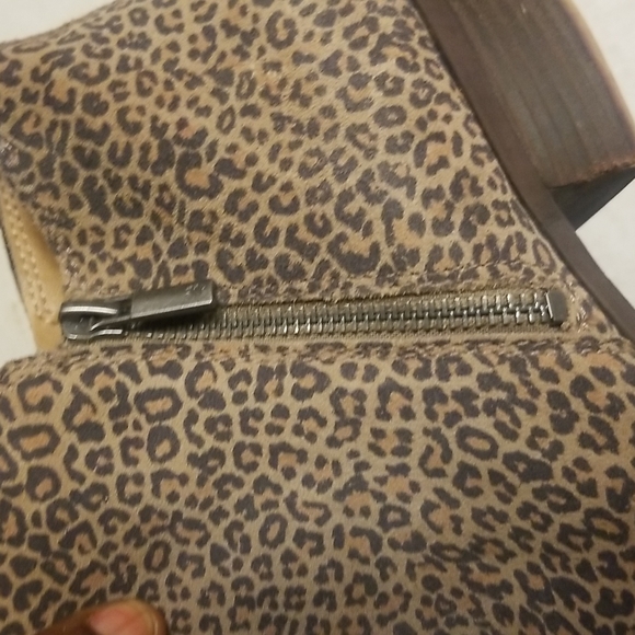 Lucky Brand Leopard print Suede Booties size 11 W - Picture 11 of 12